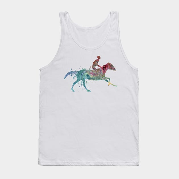 Horse and jockey Tank Top by TheJollyMarten